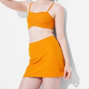Women's Game Day ButterBliss Mini Skort - Wild Fable Dark Orange Size L